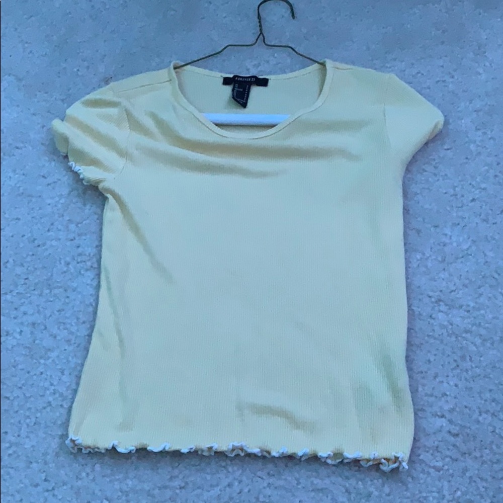 forever 21 yellow shirt